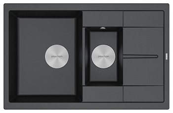 Фото товара: Paulmark FLUGEN 60/1,5, мойка, гранит, черный