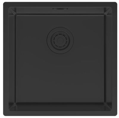 Детальное фото товара: Paulmark LASSAN 44 UNI, мойка, нержавеющая сталь, матовый черный