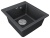Детальное фото товара: Paulmark KANTE 45, мойка, гранит, черный