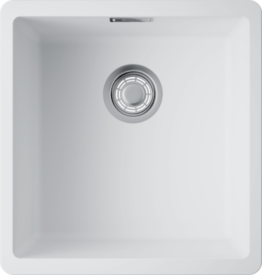 Детальное фото товара: Omoikiri Kata 40-U-WH, мойка, гранит, белый