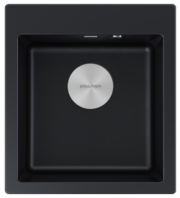 Фото товара: Paulmark KANTE 45, мойка, гранит, черный металлик