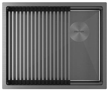 Фото товара: Paulmark NEXT-PRO 54 UNI, мойка, нержавеющая сталь, вороненая сталь