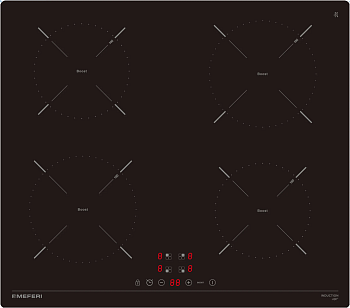 Фото товара: MEFERI MIH604BK LIGHT индукционная поверхность