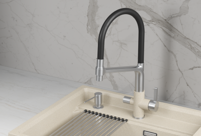 Детальное фото товара: GRANULA 5083 смеситель, нержавеющая сталь, пирит