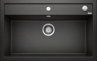 Blanco Dalago 8, мойка, гранит, черный с клапаном-автоматом Blanco Dalago 8, мойка, гранит, черный с клапаном-автоматом