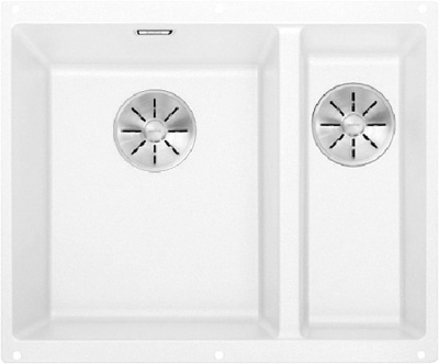Blanco Subline 340/160-U, мойка, гранит, белый (чаша слева) Blanco Subline 340/160-U, мойка, гранит, белый (чаша слева)