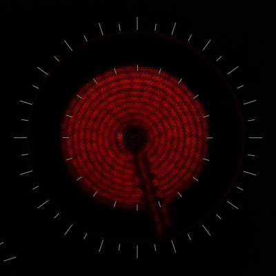 Детальное фото товара: Krona ZAUBER 45 BL 1DZTS стеклокерамическая поверхность