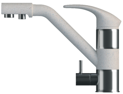 Детальное фото товара: Polygran Дуо, смеситель, серый 14