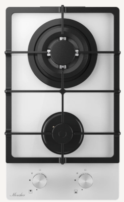 Детальное фото товара: Monsher MGG 33 Blanc газовая поверхность