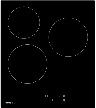 Фото товара: HOMSair HVY43BK стеклокерамическая поверхность