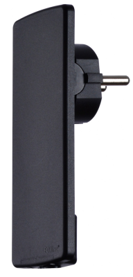 Детальное фото товара: EVOLINE Plug, электрическая штепсельная вилка плоская, черный