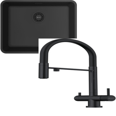 Детальное фото товара: Omoikiri Omi 53-U/I-GB Ultra + Kanto GB графит