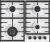 Gorenje GW642SYW Детальное фото товара: Gorenje GW642SYW газовая поверхность