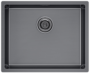 Фото товара: Paulmark LASSAN 54 UNI, мойка, нержавеющая сталь, вороненая сталь