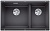 Фото товара: Blanco Subline 430/270-U, мойка, гранит, темная скала