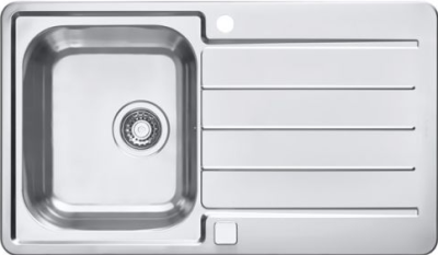 ALVEUS LINE MAXIM 20 SAT-90, мойка, нерж.сталь (c сифоном 1127251)