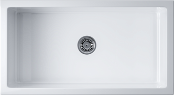 Фото товара: Omoikiri Mikura 83-WH Glossy, мойка, керамика, белый глянцевый