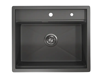 Фото товара: GRANULA 6051 мойка, нержавеющая сталь, графит матовый