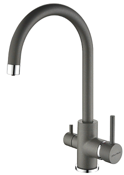 Фото товара: Paulmark ESSEN, смеситель, гранит, серый металлик