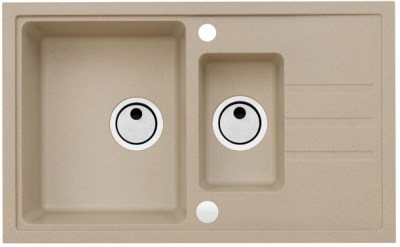 ALVEUS INTERMEZZO 70 GRANITAL BEIGE-G55, мойка, гранит, бежевый (в ком.с сифоном 1117293)