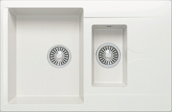 Фото товара: Polygran BRIG-770, мойка, мрамор, белый хлопок 36