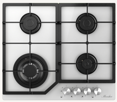 Детальное фото товара: Monsher MGG 63 Blanc газовая поверхность