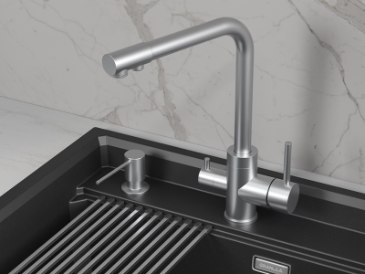 Детальное фото товара: GRANULA GR-5015 смеситель, нержавеющая сталь