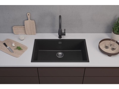 Детальное фото товара: ALVEUS OMNI 40 GRANITAL DEEP BLACK-G90, мойка, гранит, темно-черный (в комп. с сифоном 1145083)
