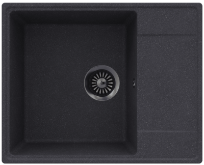 Детальное фото товара: Maunfeld Lacrima 605 MFQS-605DGR, мойка, гранит, темно-серый