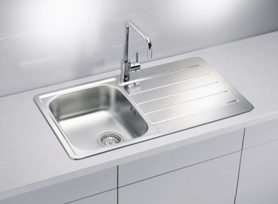 Детальное фото товара: ALVEUS LINE 20 LEI-90, мойка, нержавеющая сталь лен (в комплекте с сифоном 1130551)