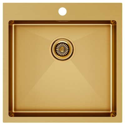 Детальное фото товара: Paulmark KRONER 51, мойка, нержавеющая сталь, брашированное золото