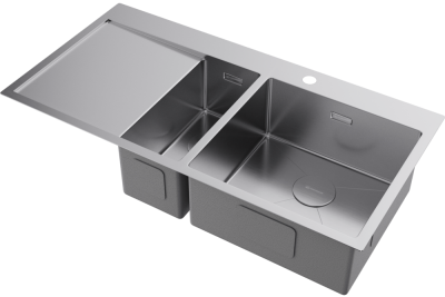 Детальное фото товара: Omoikiri Akisame 100-2-IN-R, мойка, нержавеющая сталь, чаша справа
