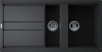 Фото товара: Omoikiri Kitagawa 100-2-GB, мойка, керамика, графит