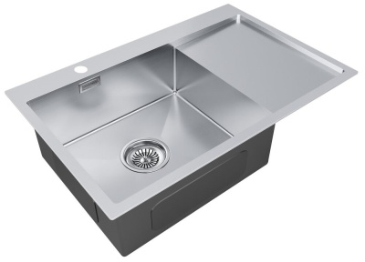 Детальное фото товара: Paulmark KRONER 78F, мойка, нержавеющая сталь брашированная