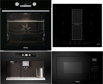 Фото товара: KORTING HIBH 68980 NB + OKB 8481 ESN PYRO + KMI 827 GN + KCM 9830 BCG