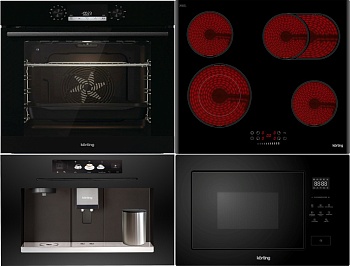 Фото товара: KORTING HK 62550 B + OKB 6820 EN + KMI 827 GN + KCM 9830 BCG