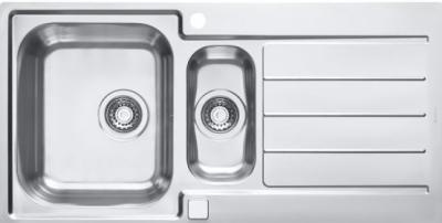 ALVEUS LINE MAXIM 10 SAT, мойка, нерж.сталь (с сифоном 1127257)