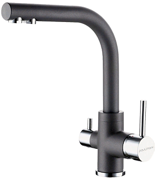 Фото товара: Paulmark ESSEN, смеситель, гранит, серый металлик