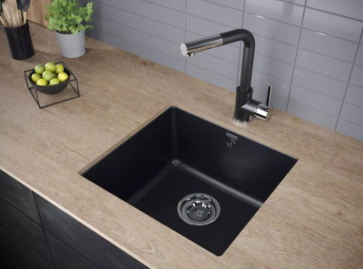 Paulmark KASSEL, смеситель, гранит, черный Детальное фото товара: Paulmark KASSEL, смеситель, гранит, черный