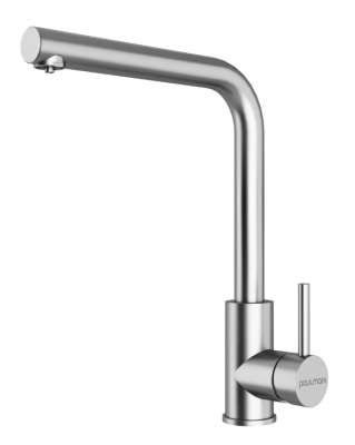 Paulmark TWIN, смеситель, брашированная сталь