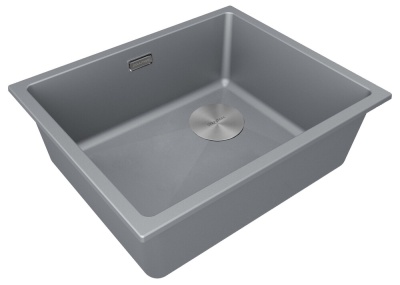 Детальное фото товара: Paulmark LUMI 55UNI-SKEW, мойка, гранит, серый металлик