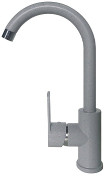 Фото товара: LEX Tanaro Space Gray, смеситель, гранит