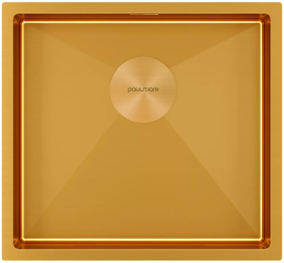 Детальное фото товара: Paulmark NEXT 48 UNI, мойка, нержавеющая сталь, брашированное золото