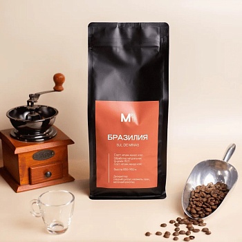 Фото товара: Бразилия Sul De Minas кофе в пачках 1 кг