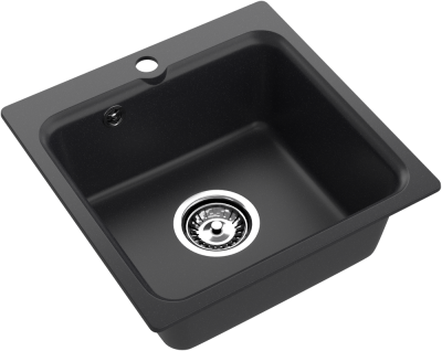 Детальное фото товара: ЭкоМ М-430, мойка, мрамор, черный