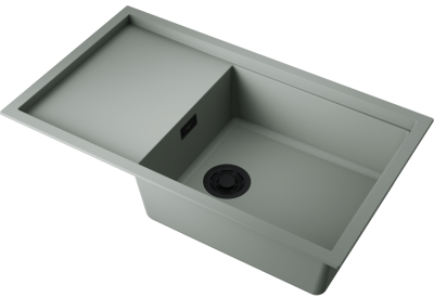 Детальное фото товара: Omoikiri Sintesi 86-WG, мойка, керамика, wind green