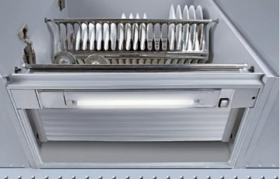 Фото товара: Tecnoinox встраиваемая рама с люминисцентной подсветкой в шкаф 80 см (ДСП 18 мм)