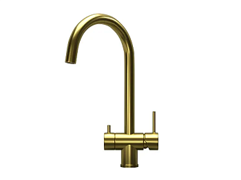 Фото товара: GRANULA 7104 смеситель, нержавеющая сталь, золото сатин