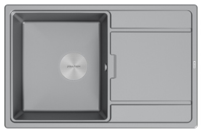 Paulmark FLUGEN 50-780, мойка, гранит, серый металлик