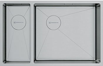 Фото товара: Omoikiri Taki 69-2-U/IF-IN-R Side, мойка, нержавеющая сталь, чаша справа